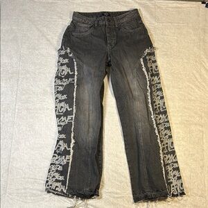 BoohooMAN Distressed Wide Leg Jeans. Size 30. Great condition.